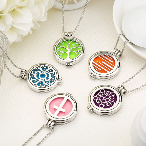 15 styles Essential Oil Diffuser Necklace