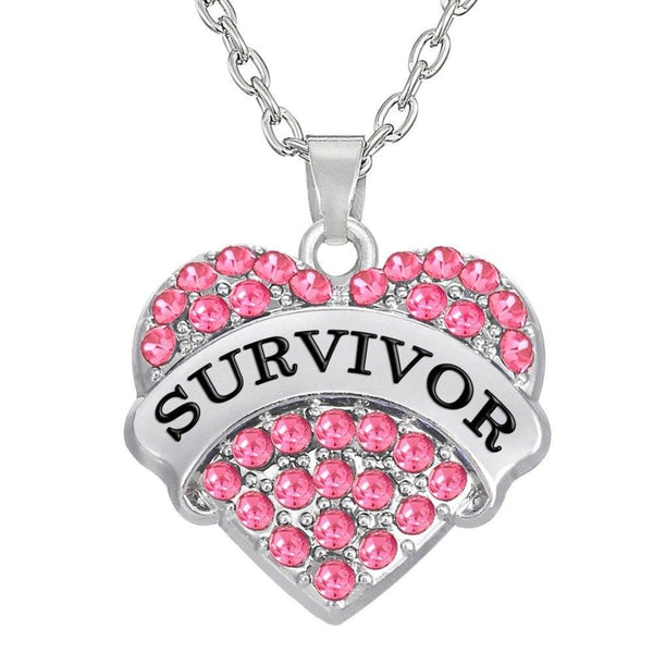 Teamer Breast Cancer Support Survivor Necklace